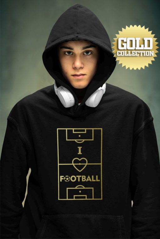 Fotbalová mikina I Love Football GOLD COLLECTION