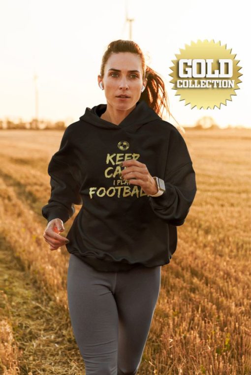 Fotbalová mikina Keep Calm I Play Football GOLD COLLECTION