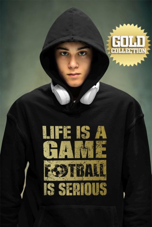 Mikina Football Is Serious GOLD COLLECTION