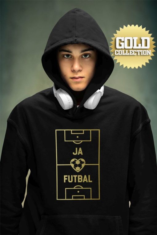 Futbalová mikina Milujem futbal GOLD COLLECTION