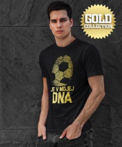 Triko Fotbal je v mé DNA s míčem GOLD COLLECTION