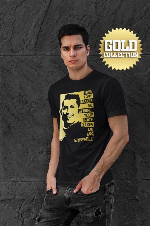 Triko Ronaldo s mottem GOLD COLLECTION