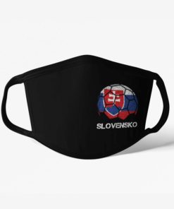 Futbalové rúško Slovensko čierne