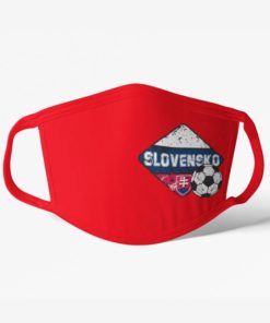 Futbalové rúško tím Slovensko červené