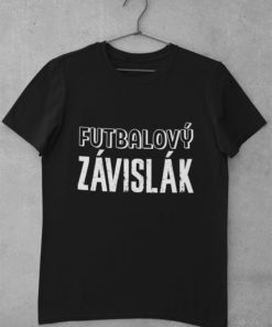 Tričko futbalový závislák čierne