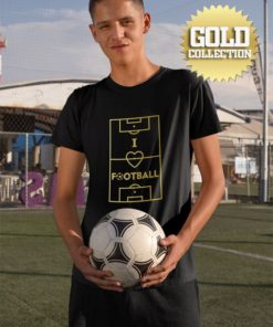 Tričko I Love Football GOLD COLLECTION