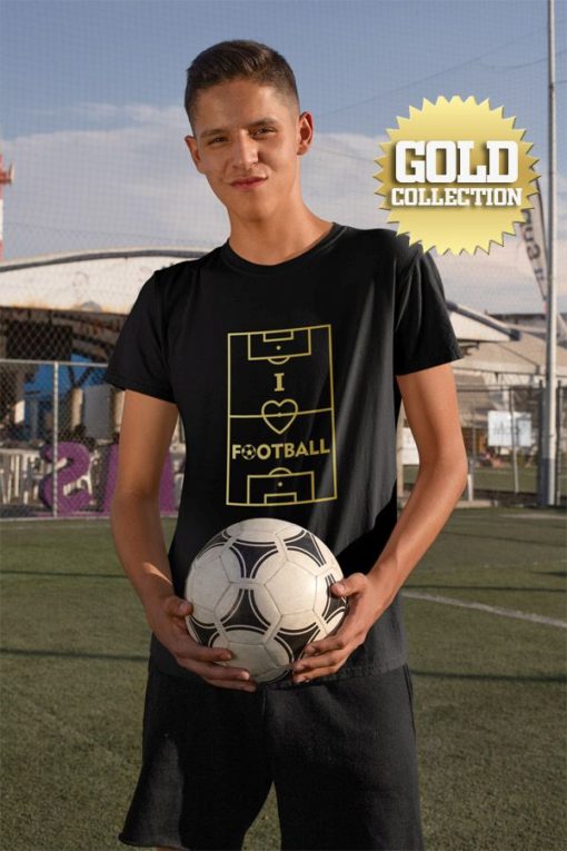 Tričko I Love Football GOLD COLLECTION