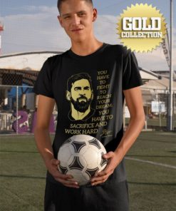 tricko messi motto gold detske