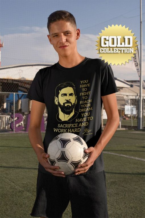 Tričko Messi s mottem GOLD COLLECTION