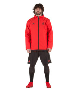 Bunda Adidas Windbreaker Tango červená na futbal