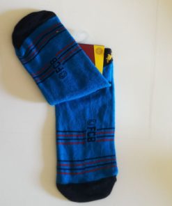 Detské ponožky FC Barcelona modré zvnútra