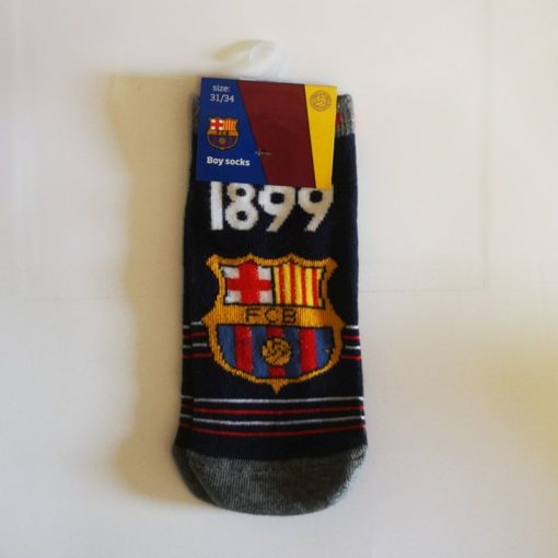 Detské ponožky FC Barcelona šedé logo