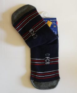 Dětské ponožky FC Barcelona šedé zevnitř