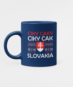Futbalový Hrnček Ciky Caki Slovensko modrý