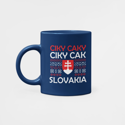 Futbalový Hrnček Ciky Caki Slovensko modrý