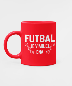 Fotbalový Hrnek Fotbal je v mé DNA červený