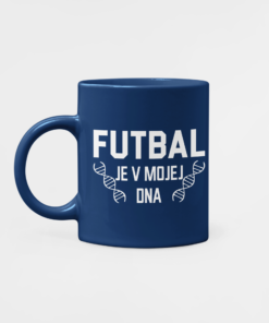 Futbalový Hrnček Futbal je v mojej DNA modrý