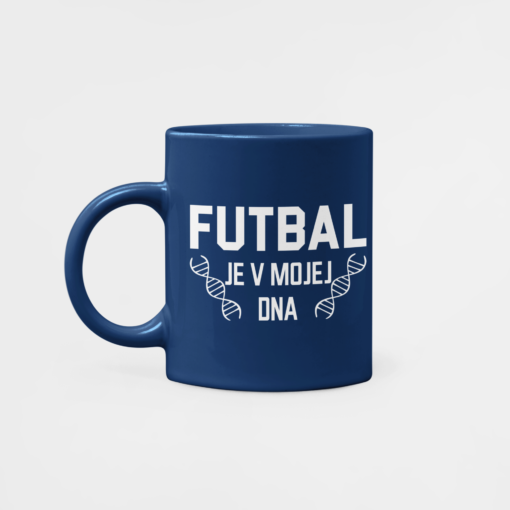 Futbalový Hrnček Futbal je v mojej DNA modrý