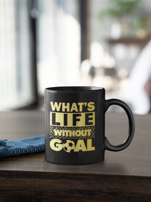 Fotbalový Hrnek Whats Life Without Goal - s dekorací