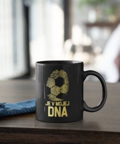 Hrnček Futbal je v mojej DNA s dekoráciou