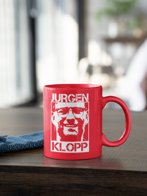 Hrnek Liverpool Jurgen Klopp červený