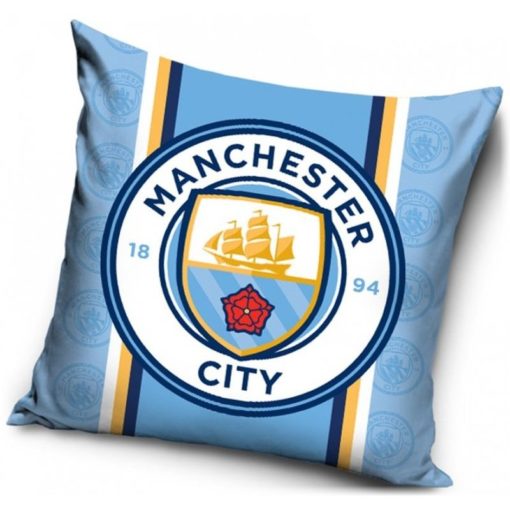 Povlak na polštář Manchester City světle modrá
