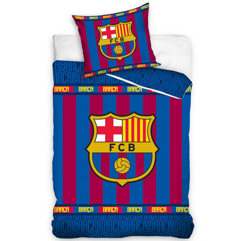 Oboustranný povlak na přikrývku a polštář FC Barcelona