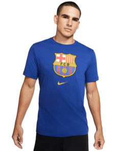 Tričko FC Barcelona Nike Tee Evergreen modré predná strana