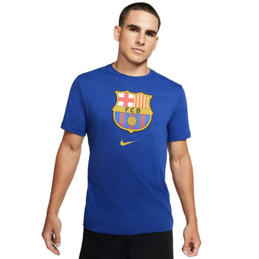 Tričko FC Barcelona Nike Tee Evergreen modré predná strana