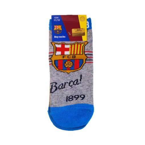 Detské ponožky Barca 1899 šedé logo