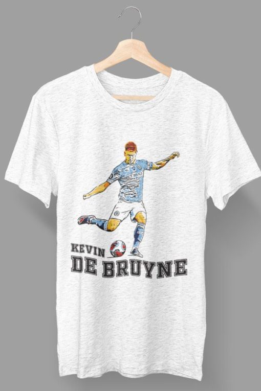 Tričko De Bruyne Manchester City svetlosivý melír