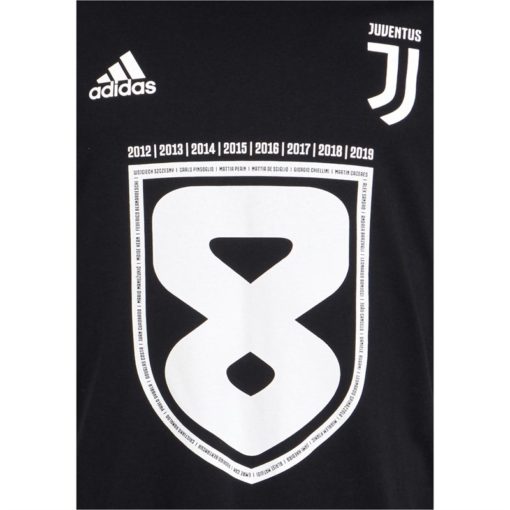 Tričko Juventus 19 Winners Adidas čierne s grafikou