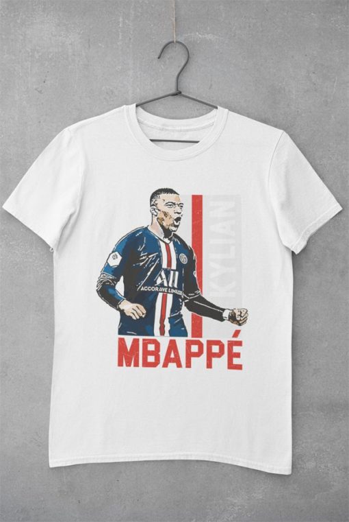 Tričko Mbappe PSG biele