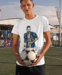 Tričko Neymar PSG svetlosivé