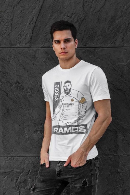 Tričko Ramos Real Madrid biele pánske