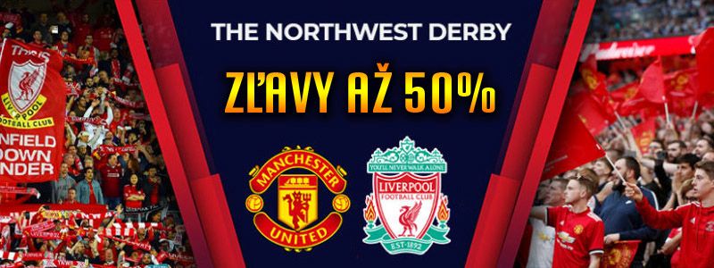 Slevy 50% na produkty Liverpool a Manchester