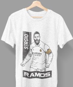 Tričko Ramos Real Madrid svetlosivé