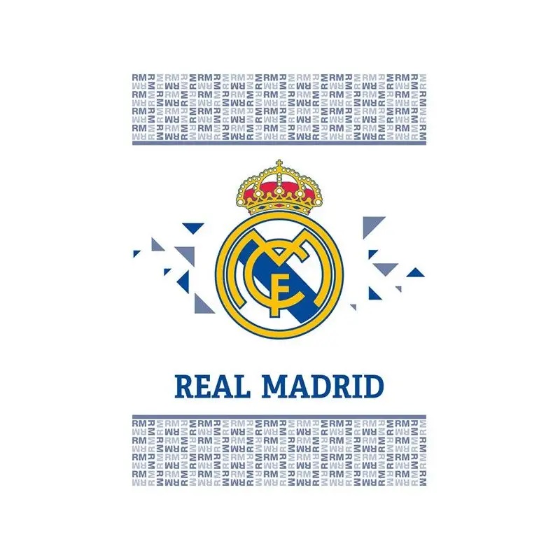 Deka Real Madrid 110x140 bílá - fleece/fleece
