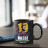 Hrnček Messi Barcelona 10 rokov čierny