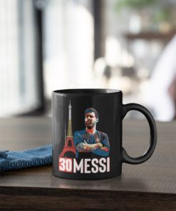Hrnček Messi PSG 30 čierny