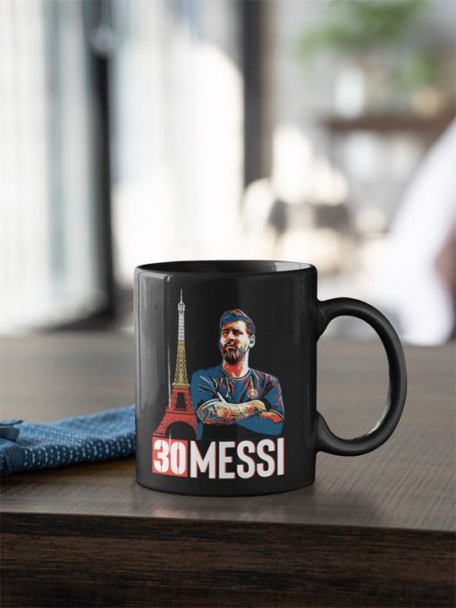 Hrnček Messi PSG 30 čierny