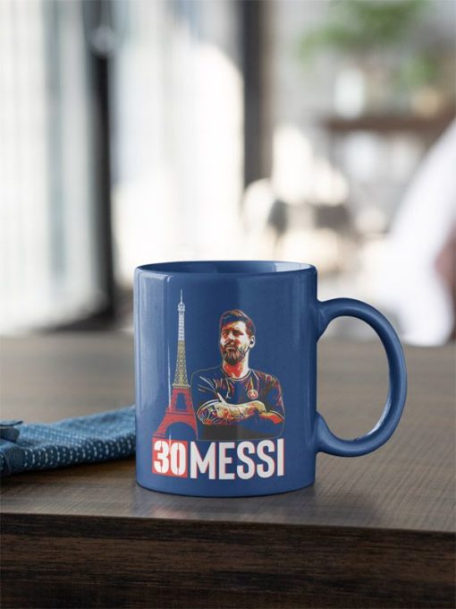 Hrnček Messi PSG 30 modrý