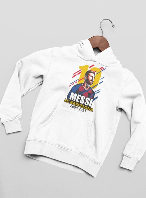Mikina Messi Barcelona 10 bílá