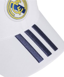 Šiltovka Real Madrid Adidas bielo-čierna pásy