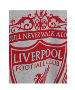Tričko Liverpool s veľkým logom šedé