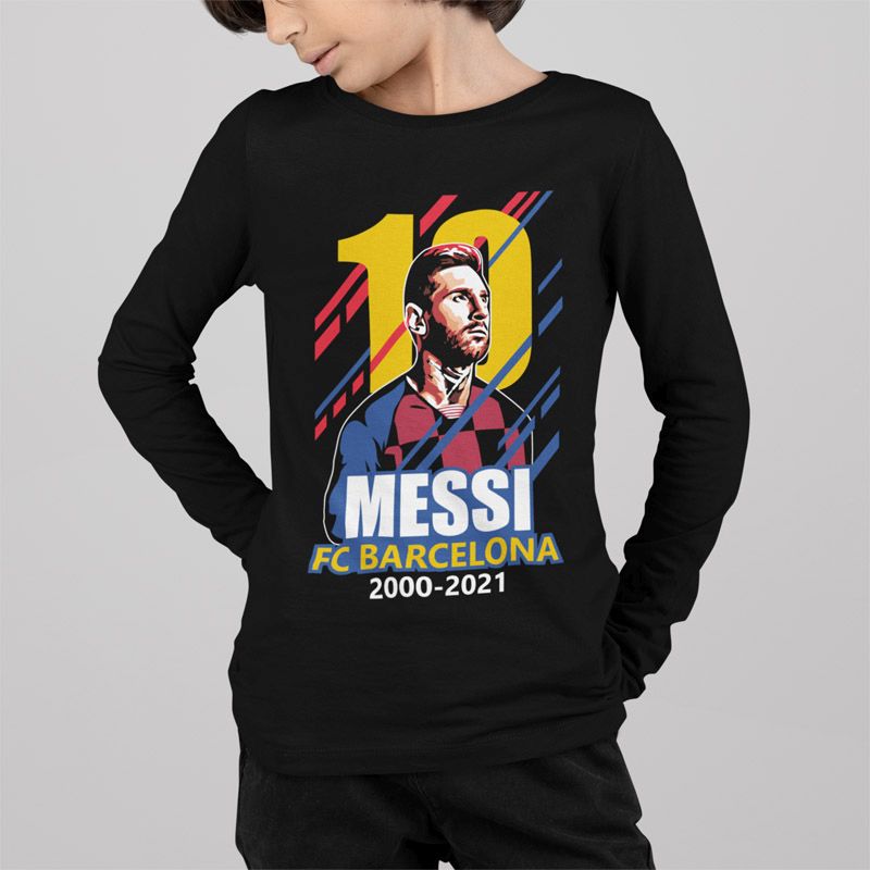 Tričko s dlouhým rukávem Messi Barcelona #10 - Image 3
