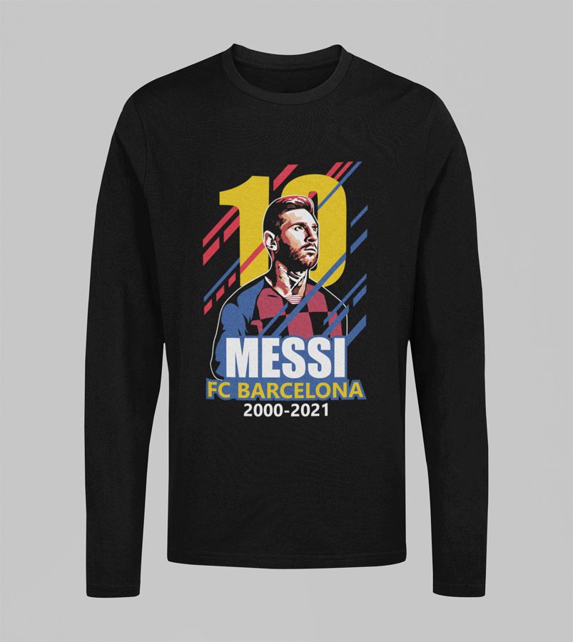 Tričko s dlouhým rukávem Messi Barcelona #10