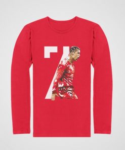 Tričko s dlouhým rukavicem Ronaldo 7 cervene1