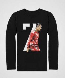 Tričko s dlouhým rukavicem Ronaldo 7 cerné1