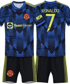 Detský dres Ronaldo Man United 2021 modrý